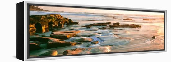 Rock Formations at Windansea Beach, La Jolla, San Diego, California, Usa-null-Framed Stretched Canvas