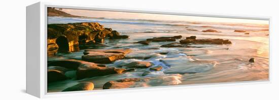 Rock Formations at Windansea Beach, La Jolla, San Diego, California, Usa-null-Framed Stretched Canvas