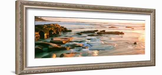 Rock Formations at Windansea Beach, La Jolla, San Diego, California, Usa-null-Framed Photographic Print