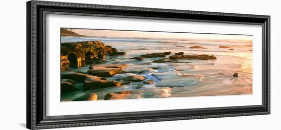 Rock Formations at Windansea Beach, La Jolla, San Diego, California, Usa-null-Framed Photographic Print