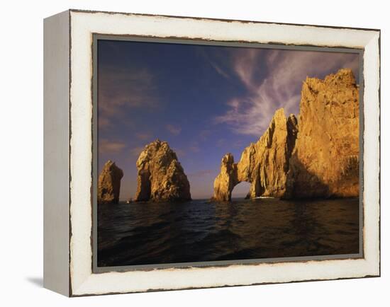 Rock Formations, Cabo San Lucas, Mexico-Walter Bibikow-Framed Premier Image Canvas