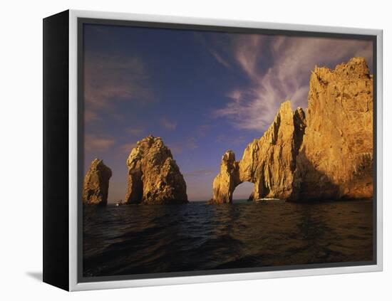 Rock Formations, Cabo San Lucas, Mexico-Walter Bibikow-Framed Premier Image Canvas