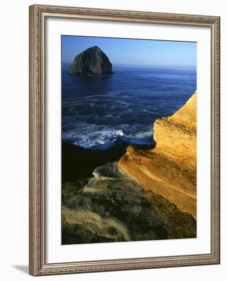 Rock Formations, Cape Kiwanda State Park, Oregon, USA-Charles Gurche-Framed Photographic Print