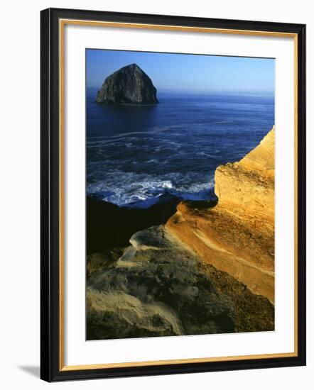 Rock Formations, Cape Kiwanda State Park, Oregon, USA-Charles Gurche-Framed Photographic Print