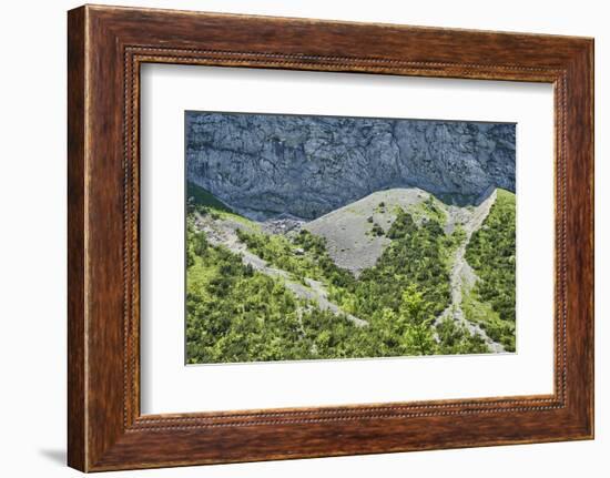 rock formations, Gosausee, mountains, spring, Austria-David & Micha Sheldon-Framed Photographic Print