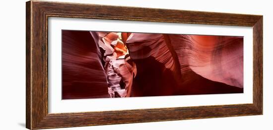 Rock Formations in a Slot Canyon, Lower Antelope Canyon, Antelope Canyon, Page, Arizona, USA-null-Framed Photographic Print