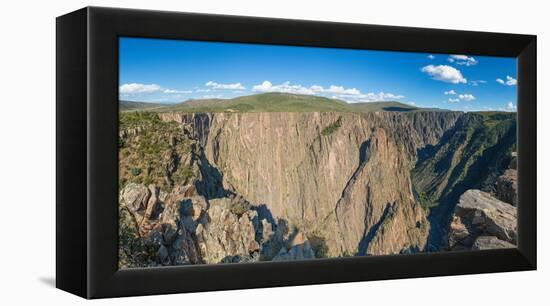 Rock formations in Black Canyon of the Gunnison National Park, Colorado, USA-null-Framed Premier Image Canvas