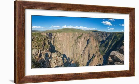 Rock formations in Black Canyon of the Gunnison National Park, Colorado, USA-null-Framed Photographic Print