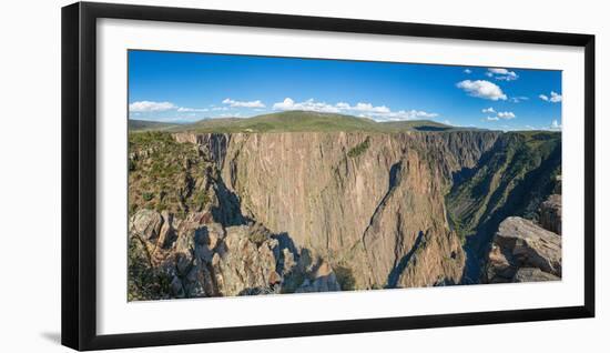 Rock formations in Black Canyon of the Gunnison National Park, Colorado, USA-null-Framed Photographic Print