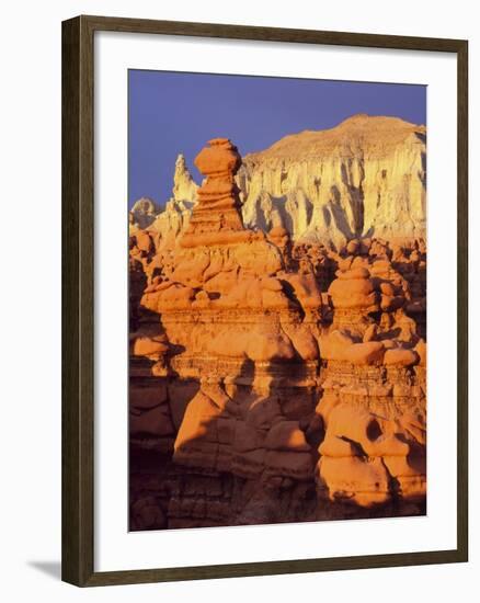 Rock formations in Goblin Valley State Park-Scott T^ Smith-Framed Photographic Print