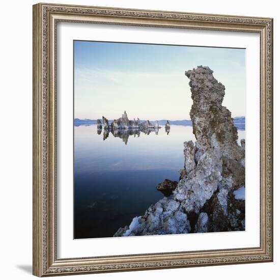 Rock Formations in Mono Lake-Micha Pawlitzki-Framed Photographic Print