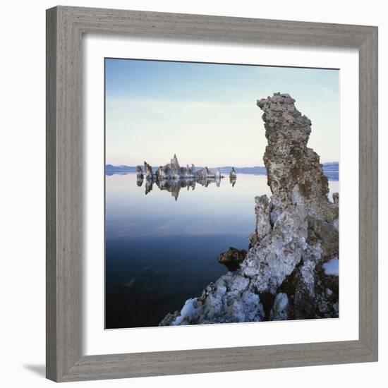 Rock Formations in Mono Lake-Micha Pawlitzki-Framed Photographic Print