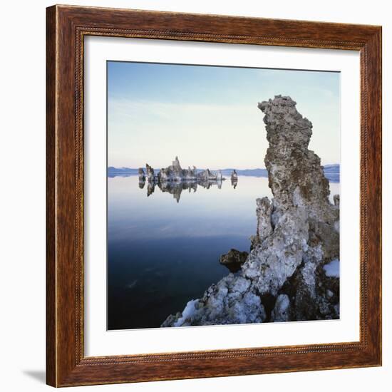 Rock Formations in Mono Lake-Micha Pawlitzki-Framed Photographic Print