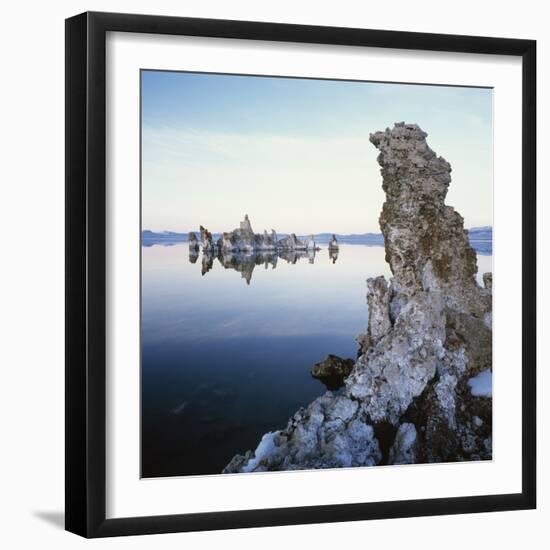 Rock Formations in Mono Lake-Micha Pawlitzki-Framed Photographic Print