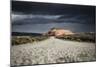 Rock Formations In Monticello, Utah Painted With Light During An On Coming Desert Storm-Dan Holz-Mounted Photographic Print