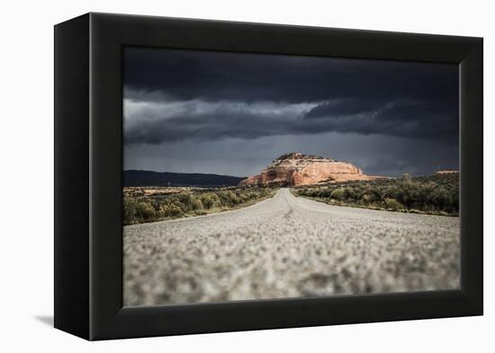 Rock Formations In Monticello, Utah Painted With Light During An On Coming Desert Storm-Dan Holz-Framed Premier Image Canvas