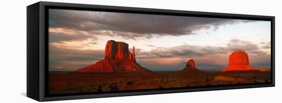 Rock Formations in Monument Valley, San Juan County, Utah, USA-null-Framed Premier Image Canvas