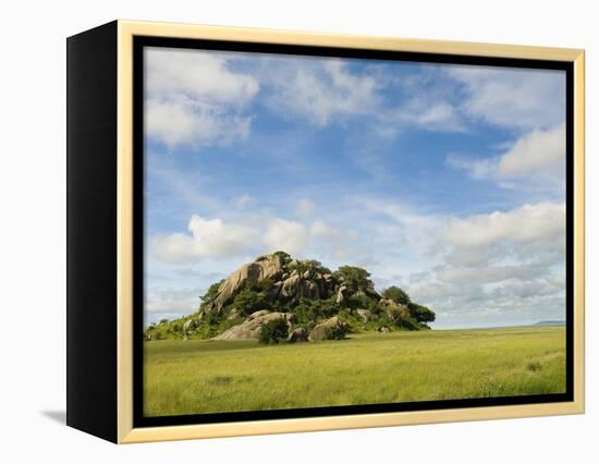 Rock Formations in Serengeti National Park-Bob Krist-Framed Premier Image Canvas