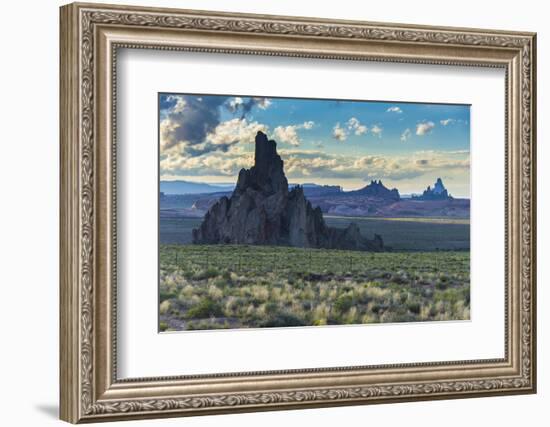 Rock Formations in the Late Daylight Near Monument Valley-Michael Runkel-Framed Photographic Print