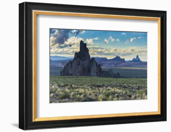 Rock Formations in the Late Daylight Near Monument Valley-Michael Runkel-Framed Photographic Print