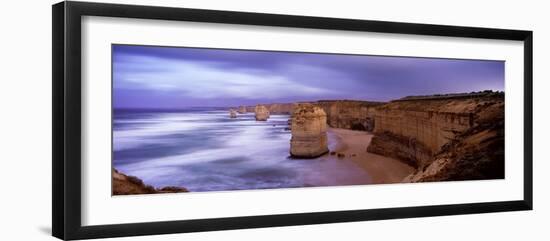 Rock Formations in the Sea, Twelve Apostles Sea Rocks, Great Ocean Road-null-Framed Premium Photographic Print