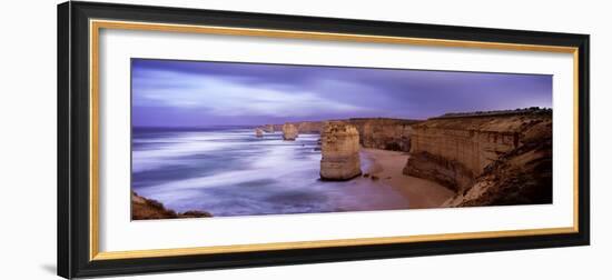 Rock Formations in the Sea, Twelve Apostles Sea Rocks, Great Ocean Road-null-Framed Premium Photographic Print