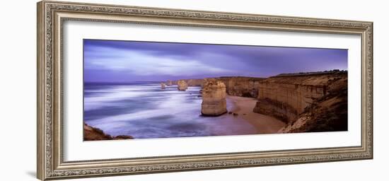 Rock Formations in the Sea, Twelve Apostles Sea Rocks, Great Ocean Road-null-Framed Photographic Print