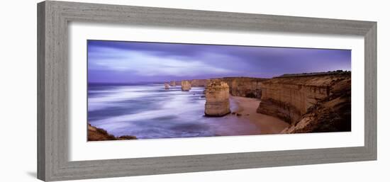 Rock Formations in the Sea, Twelve Apostles Sea Rocks, Great Ocean Road-null-Framed Photographic Print