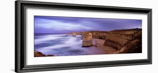 Rock Formations in the Sea, Twelve Apostles Sea Rocks, Great Ocean Road-null-Framed Photographic Print