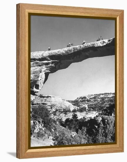 Rock Formations in Utah Desert-Loomis Dean-Framed Premier Image Canvas