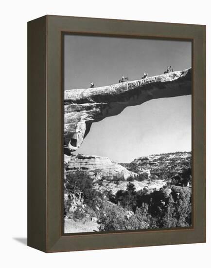 Rock Formations in Utah Desert-Loomis Dean-Framed Premier Image Canvas