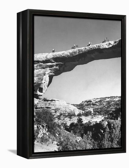 Rock Formations in Utah Desert-Loomis Dean-Framed Premier Image Canvas