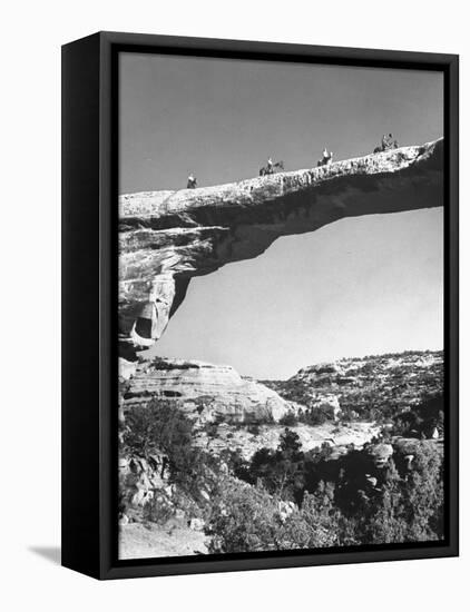 Rock Formations in Utah Desert-Loomis Dean-Framed Premier Image Canvas