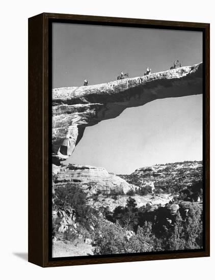 Rock Formations in Utah Desert-Loomis Dean-Framed Premier Image Canvas