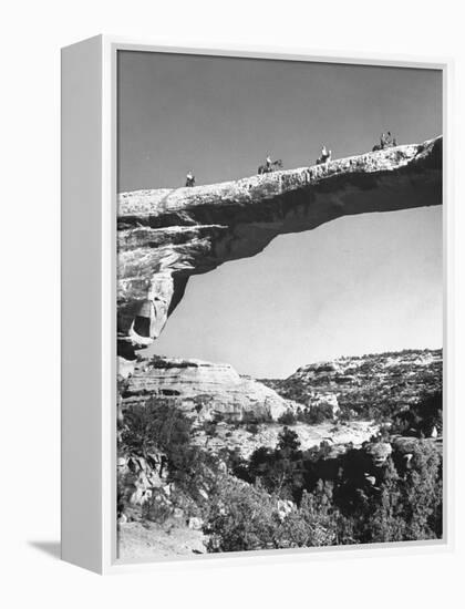 Rock Formations in Utah Desert-Loomis Dean-Framed Premier Image Canvas