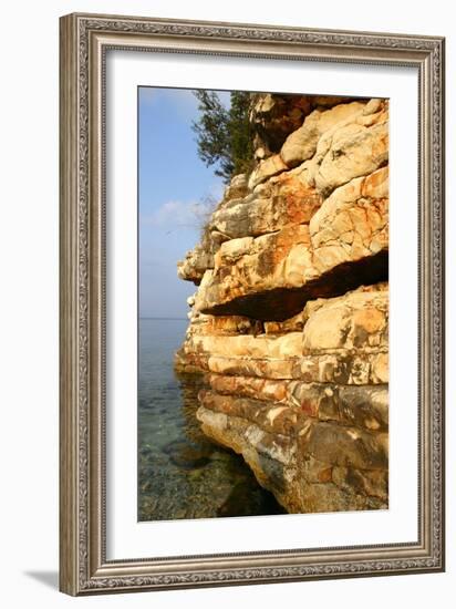 Rock Formations, Kefalonia, Greece-Peter Thompson-Framed Photographic Print