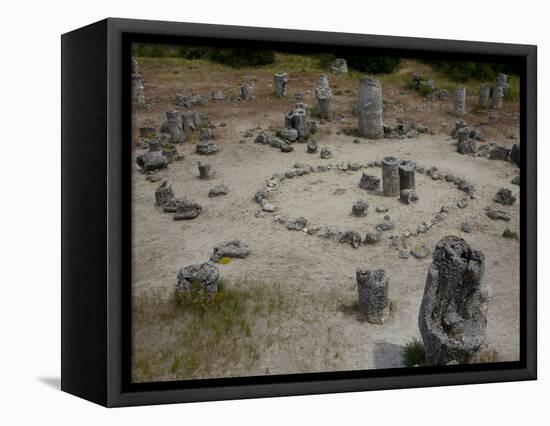 Rock Formations known as the Stone Forest, 50 Million Year Old Tree-Like Stone Columns, Varna, Bulg-Dallas & John Heaton-Framed Premier Image Canvas