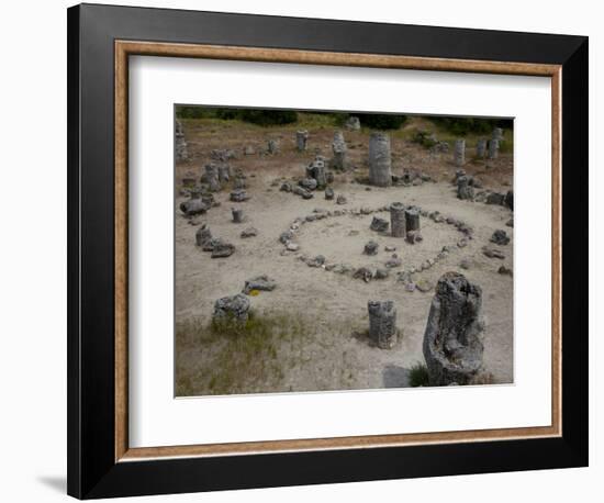 Rock Formations known as the Stone Forest, 50 Million Year Old Tree-Like Stone Columns, Varna, Bulg-Dallas & John Heaton-Framed Photographic Print