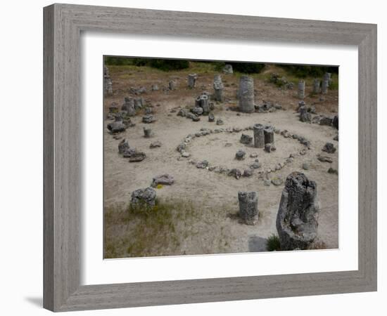 Rock Formations known as the Stone Forest, 50 Million Year Old Tree-Like Stone Columns, Varna, Bulg-Dallas & John Heaton-Framed Photographic Print