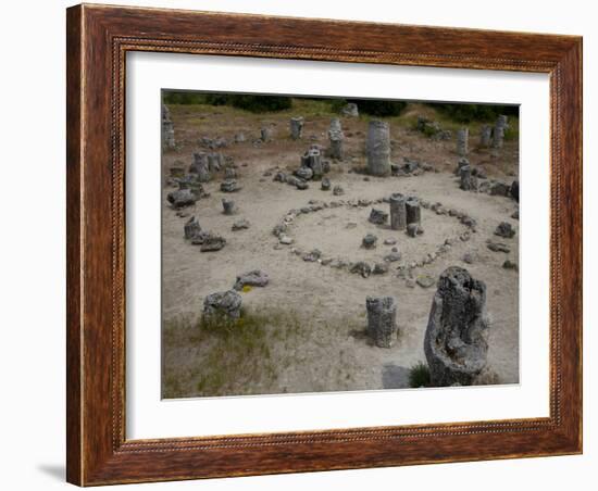 Rock Formations known as the Stone Forest, 50 Million Year Old Tree-Like Stone Columns, Varna, Bulg-Dallas & John Heaton-Framed Photographic Print