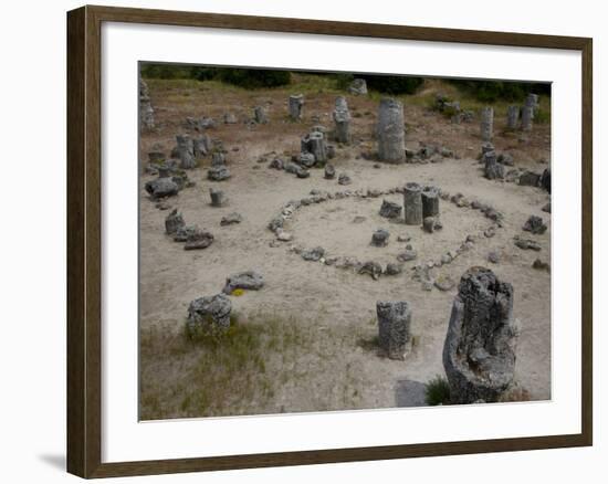 Rock Formations known as the Stone Forest, 50 Million Year Old Tree-Like Stone Columns, Varna, Bulg-Dallas & John Heaton-Framed Photographic Print