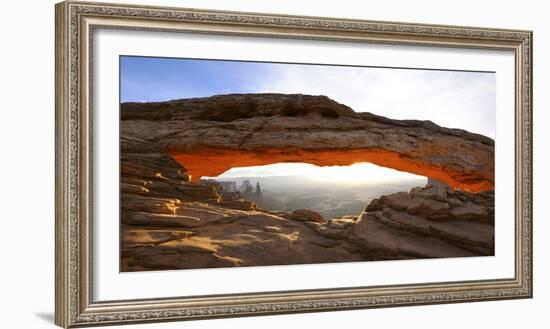 Rock Formations, Mesa Arch, Canyonlands National Park, Utah, USA-null-Framed Photographic Print