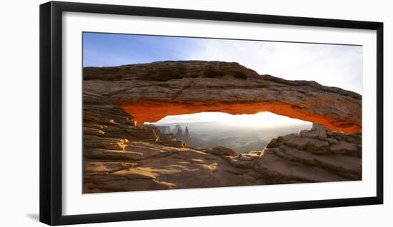 Rock Formations, Mesa Arch, Canyonlands National Park, Utah, USA-null-Framed Photographic Print