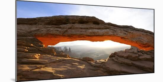 Rock Formations, Mesa Arch, Canyonlands National Park, Utah, USA-null-Mounted Photographic Print