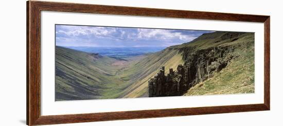 Rock Formations, Nichol Chair, Hup Cup Nick, Dufton, Cumbria, England-null-Framed Photographic Print