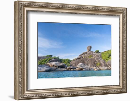 Rock Formations of Ko Similan Beach, Phuket Island, Phuket, Thailand, Southeast Asia, Asia-Andrew Stewart-Framed Photographic Print