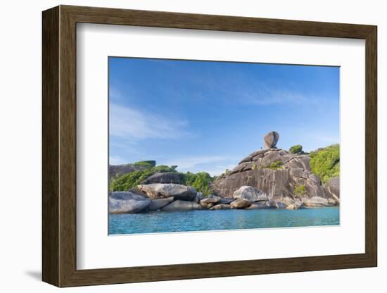 Rock Formations of Ko Similan Beach, Phuket Island, Phuket, Thailand, Southeast Asia, Asia-Andrew Stewart-Framed Photographic Print