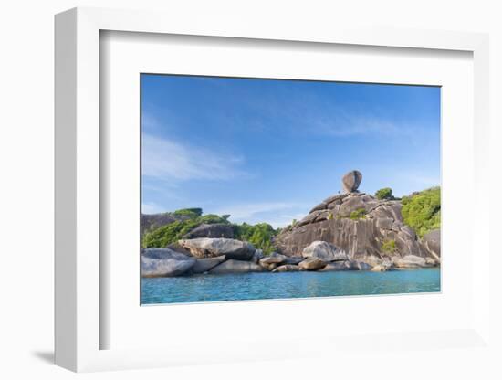 Rock Formations of Ko Similan Beach, Phuket Island, Phuket, Thailand, Southeast Asia, Asia-Andrew Stewart-Framed Photographic Print