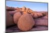 Rock formations on a landscape, Joshua Tree National Park, California, USA-null-Mounted Photographic Print