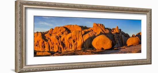 Rock formations on a landscape, Joshua Tree National Park, California, USA-null-Framed Photographic Print